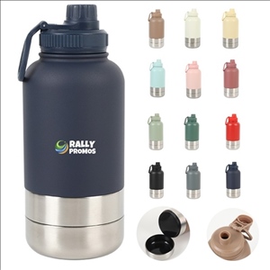 3 in 1 Multi Function 32OZ Portable Pet Water Bottle